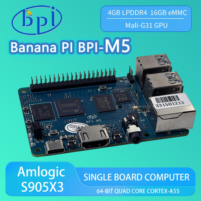 Banana PI BPI-M5 4GB LPDDR4 RA - Banana Pi Bpi-M5 ulasan dan harga
