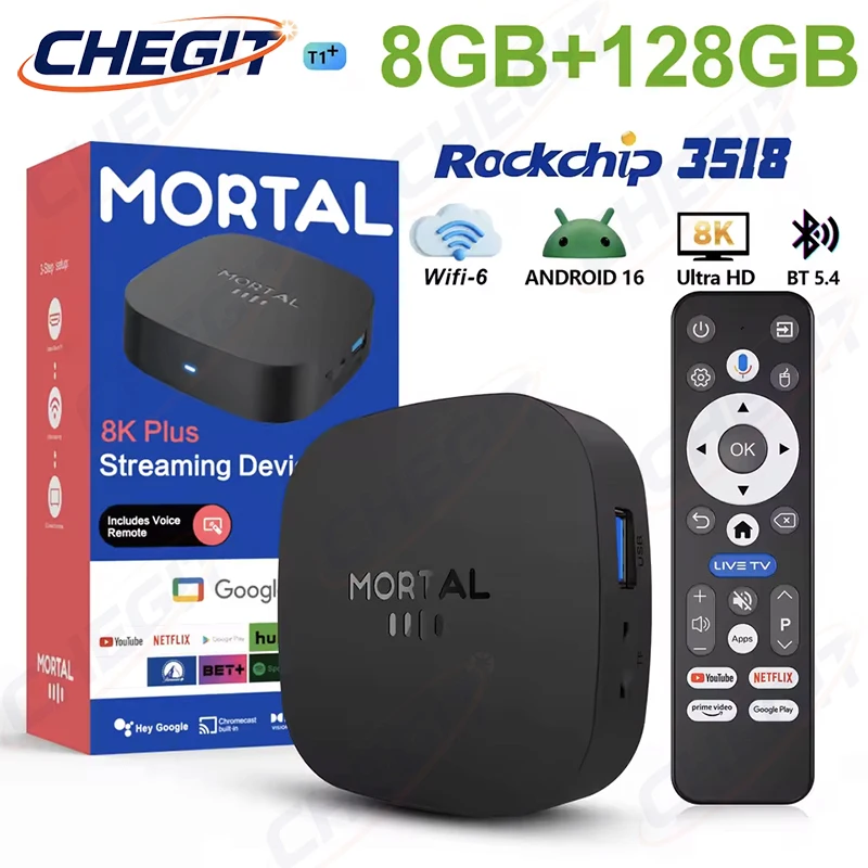 2026 New T1+ 8K HD TV Box Andr - Khadas Vim4 8Gb ulasan dan harga
